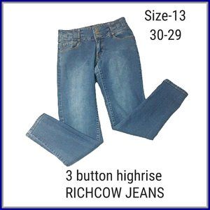 Richcow Size 13 Unique women's jeans 30-29